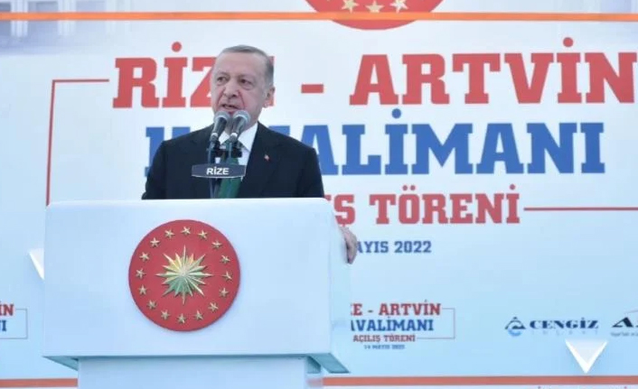 Erdoğan havalimanı açılışında konuştu: Bu uçaklar boş gidip gelirse bu ne Rize’ye ne de Artvin’e yakışır