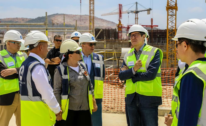 Kazakistan Enerji Bakanı Akçulakov, Akkuyu Nükleer Santrali inşaatını ziyaret etti