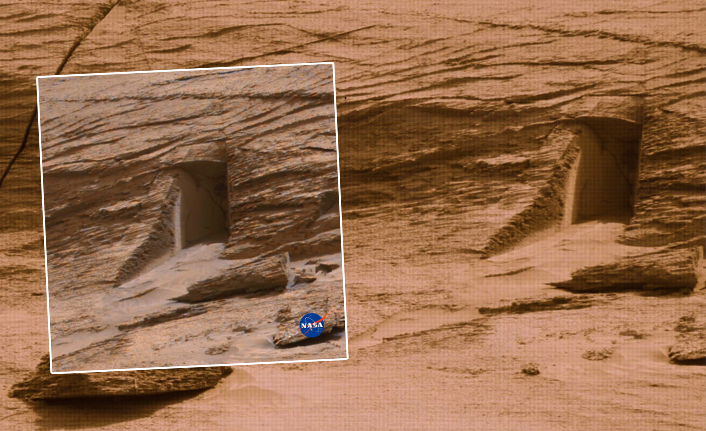 Mars'tan gelen gizemli kapı fotoğrafı sosyal medyada viral oldu