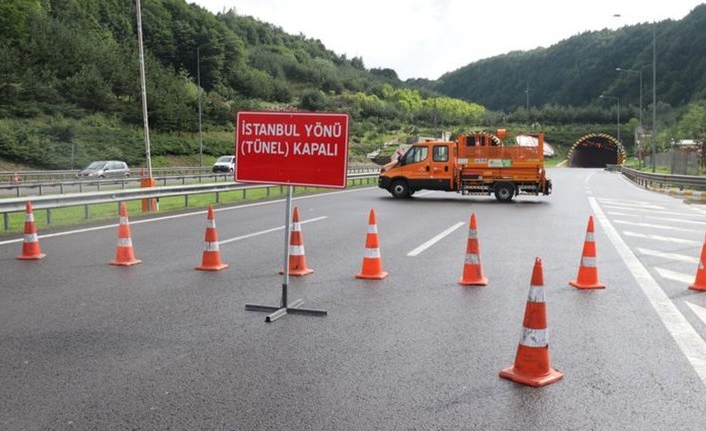 Heyelan nedeniyle kapanmıştı: Bolu Dağı Tüneli, 13 saat sonra trafiğe açıldı